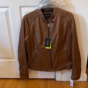 Marc New York by Andrew Marc, NEW Glenbrook Leather Jacket, Size XL, Whiskey